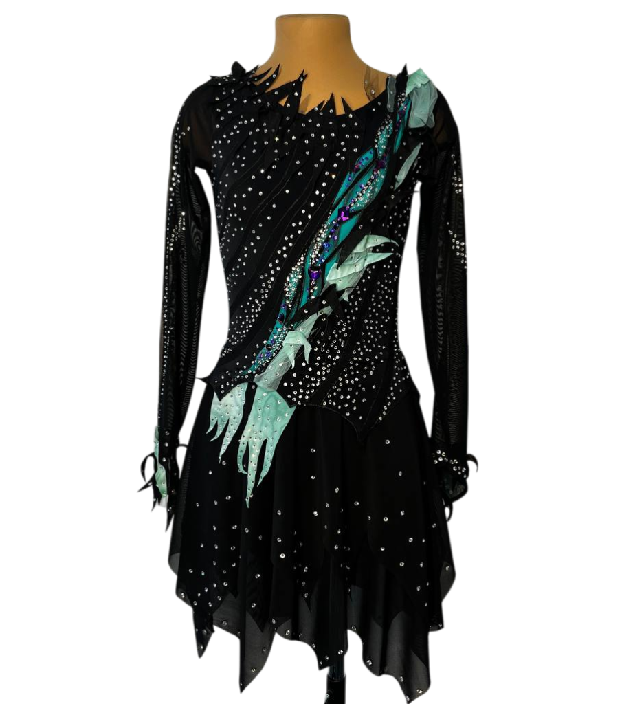 long sleeve ice skating dress LH Skate BD2050